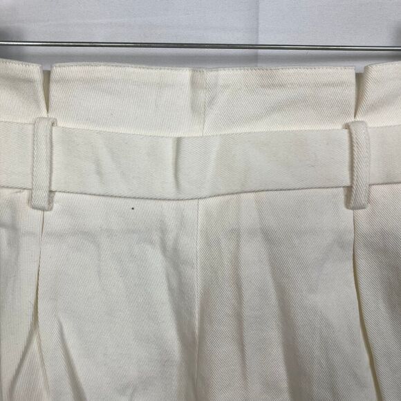 NWT Sadie & Sage Shorts Women Sz S White Twill Cotton Stretch‎ Belted Paperbag - Picture 4 of 12